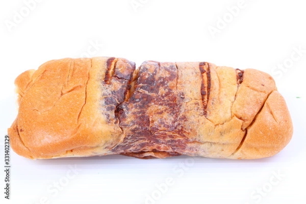 Obraz Bread isolated on white background