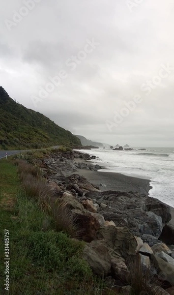 Fototapeta Neuseelands Westküste vor Pakecake-Rock