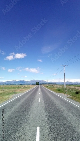 Obraz Auf dem State Highway 83, Neuseeland, Südinsel
