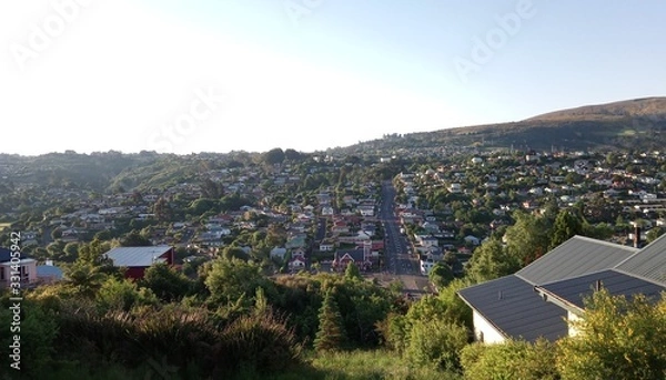 Fototapeta Blick über Dunedin