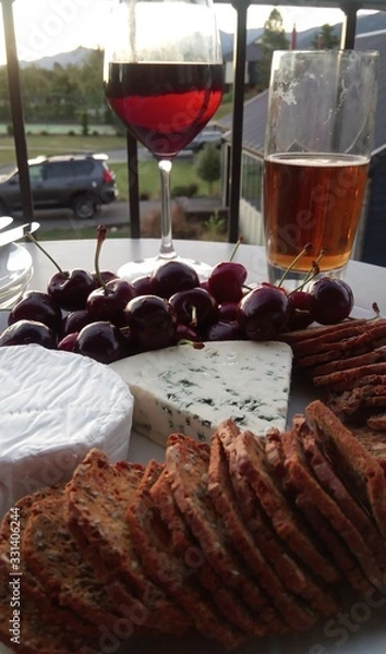 Fototapeta Abendstimmung und guten Essen in Hanmer Springs