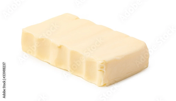 Fototapeta butter on white background