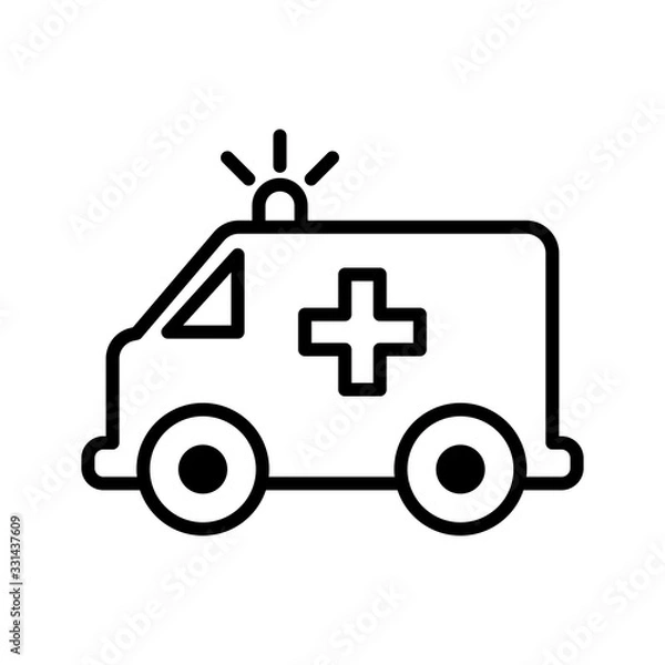 Fototapeta Ambulance icon vector