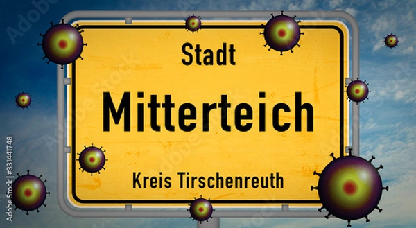 Fototapeta Mitterteich Corona Covid-19 Ausgangssperre Pandemie Söder Virus