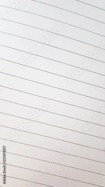 Obraz Empty white notepad with lines