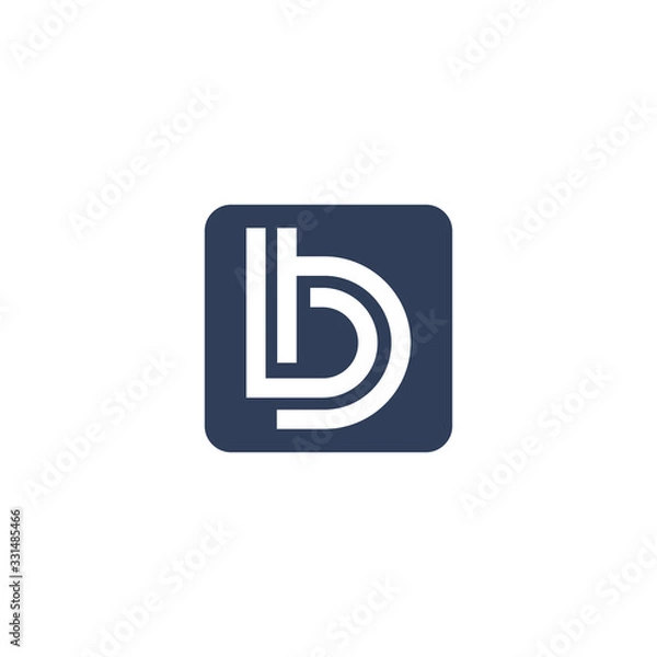 Fototapeta Letter B Logo Template Vector. B monogram logo vector. B symbol vector.