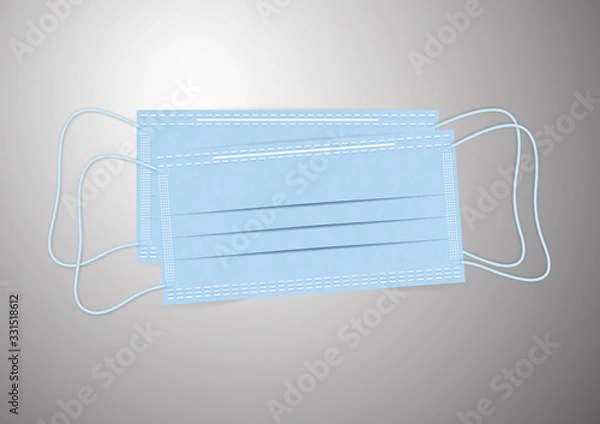 Fototapeta Medical breathing mask, personal protection.