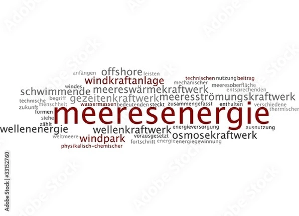 Fototapeta Meeresenergie