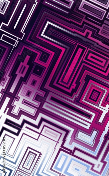 Fototapeta Abstract Background. Triangle 3d illustration polygonal art pattern style. Future graphic geometric design. Geometry texture futuristic decoration. Trendy and vibrant modern style template..