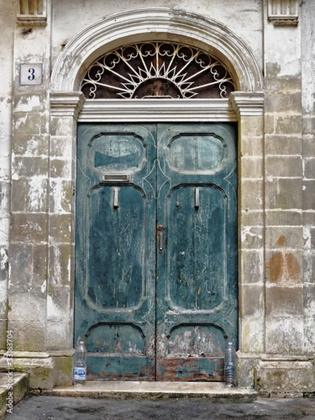 Obraz Entrée de porte verte