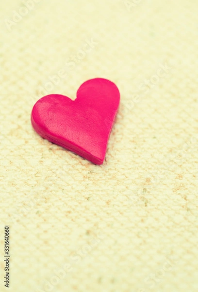 Obraz little heart on rough background