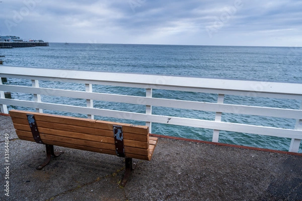 Obraz bench on the beach