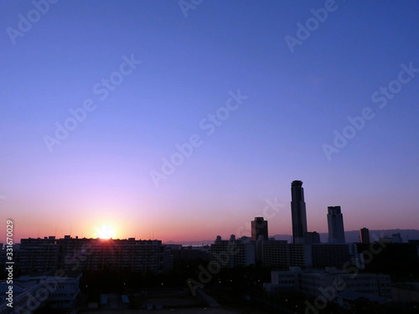 Fototapeta 夕焼けの空　sunset