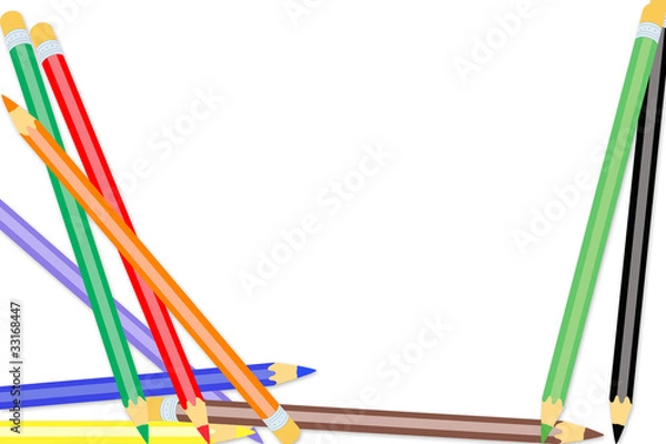 Fototapeta Buntstifte, colored crayons