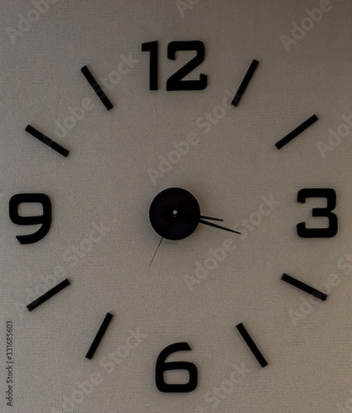 Obraz Wall clock glued on flat ground.