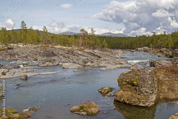 Obraz Sjoa- beliebtes Wildwasserrevier in Norwegen