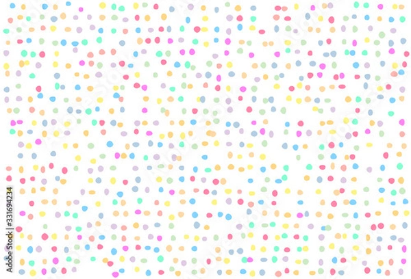 Fototapeta Colorful Festive. with confetti Multicolored circles . lovely Colorful sweet backdrop. Texture templates for invitations, leaflets, posters, business cards  