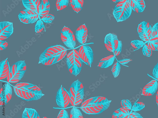 Fototapeta Leaves Seamless Pattern.