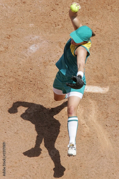 Obraz softball overhead 01
