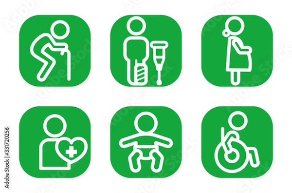 Fototapeta 思いやりマークのアイコン