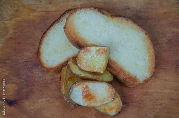Fototapeta mushroom toasts