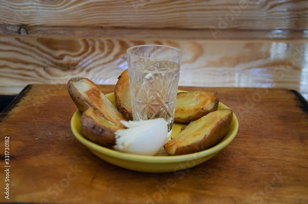 Fototapeta mushroom toasts