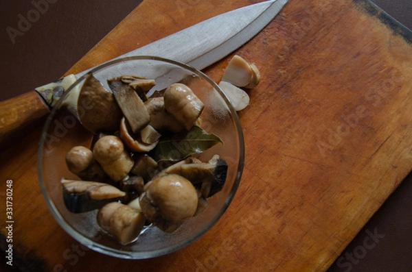 Fototapeta mushroom toasts