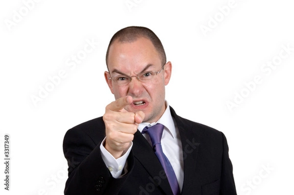 Obraz angry businessman
