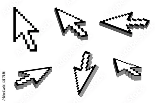Fototapeta 3D Arrow Cursor