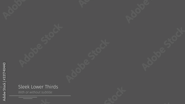 Obraz Clean Lines Lower Third