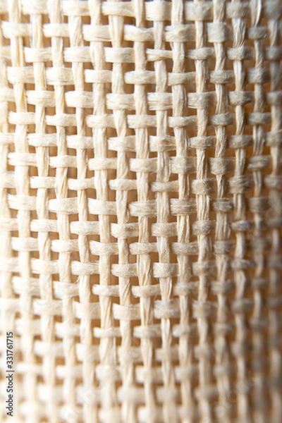 Obraz wavy surface weaving natural straw material. texture