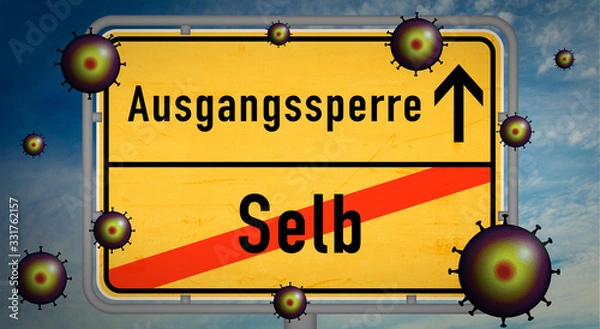 Obraz Selb Corona Covid-19 Ausgangssperre Pandemie Söder Virus
