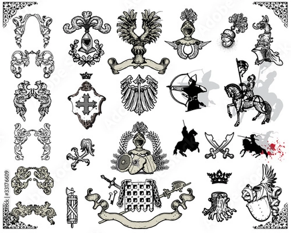 Obraz Heraldic elements
