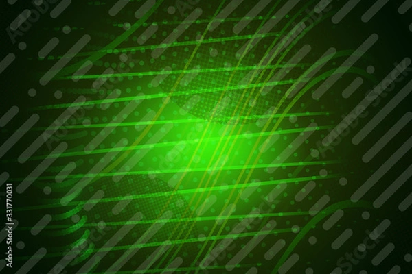 Fototapeta abstract, green, technology, light, design, digital, wallpaper, black, texture, blue, tunnel, grid, illustration, line, pattern, space, fractal, backdrop, internet, art, business, data, concept