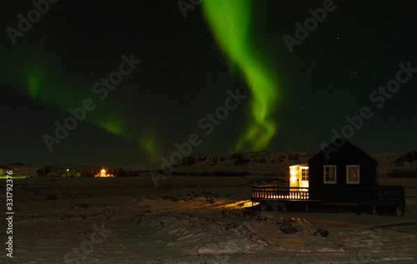 Fototapeta house in the night
