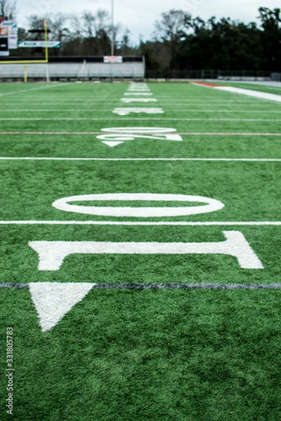 Fototapeta Side lines of football field