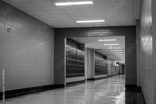 Obraz Inside high school hallway