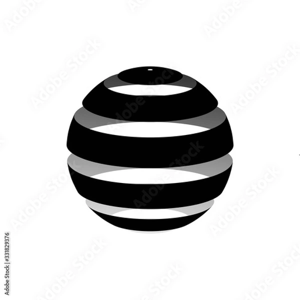 Fototapeta Globe logo vector