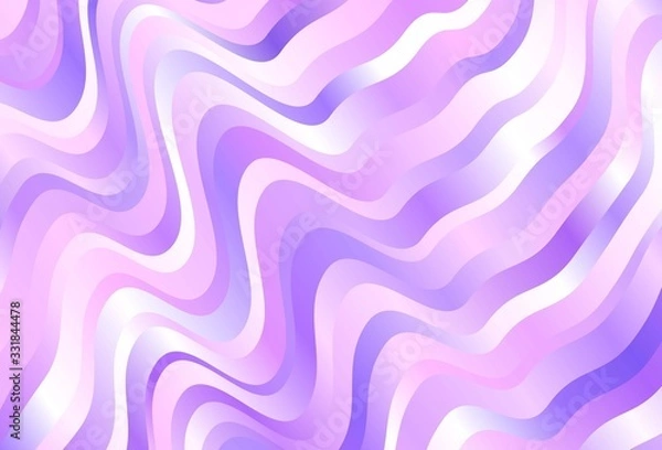 Fototapeta Light Purple vector template with wry lines.
