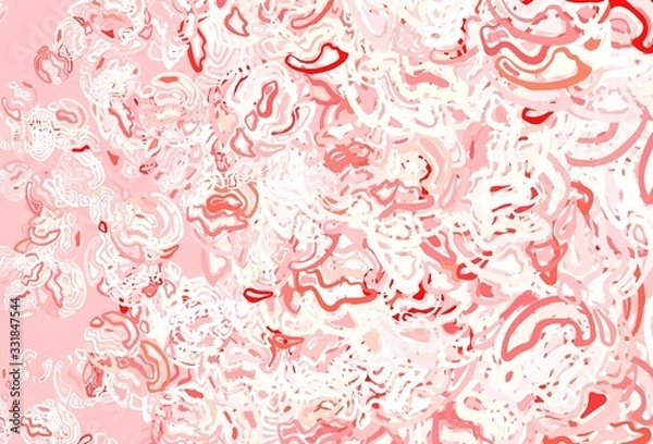Fototapeta Light Red vector pattern with random forms.