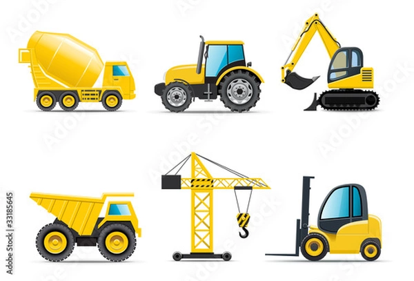 Obraz Maszyny budowlane | Seria Bella