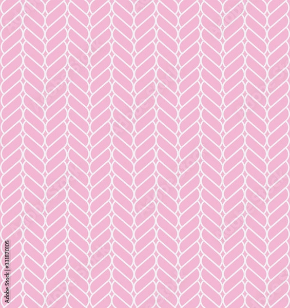 Fototapeta Modern Linear Geometric Seamless Pattern. Leaf Concept Pastel Color