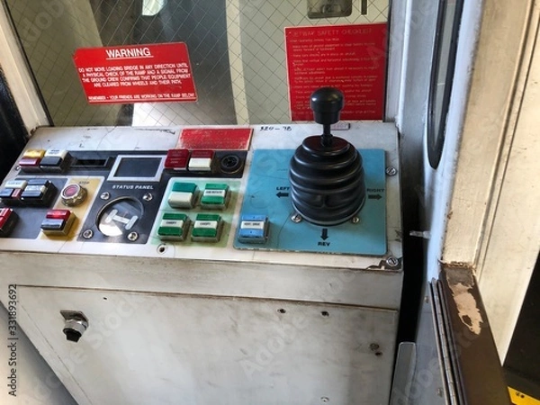 Obraz Controls on Ramp to Airplane