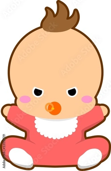 Fototapeta 赤ちゃん イラスト