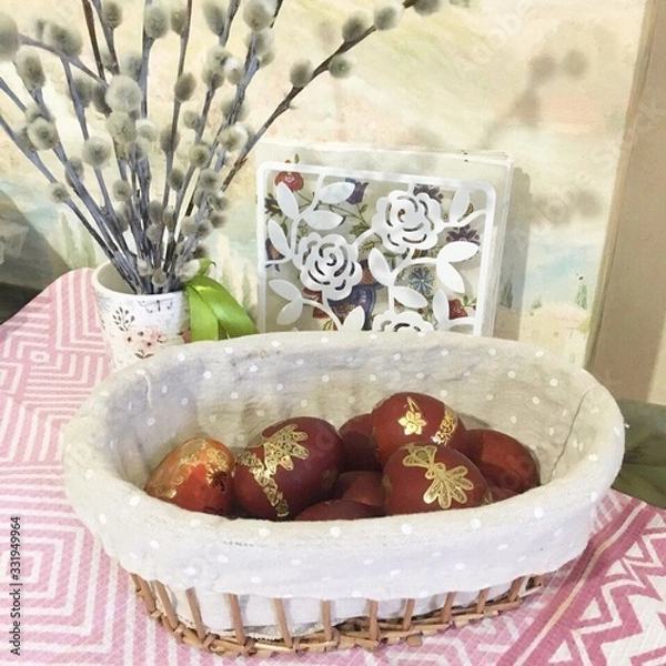 Fototapeta christmas table setting