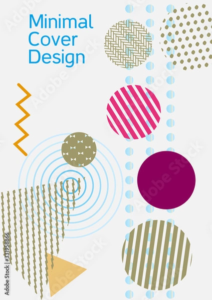 Fototapeta Memphis cover design.