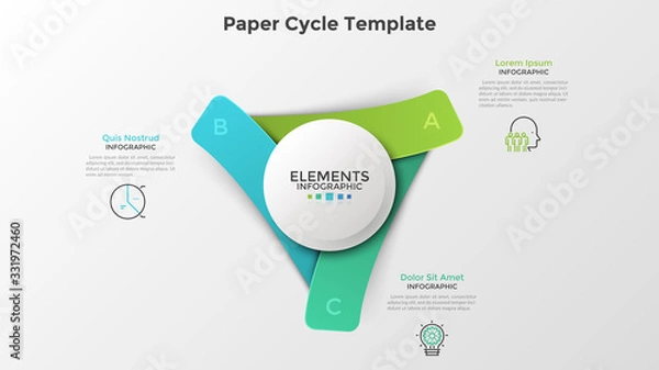 Fototapeta Creative Infographic Template