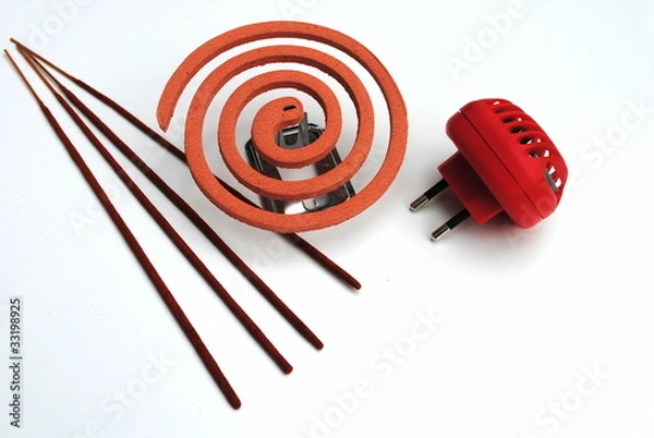 Fototapeta zampirone incensi e fornelletto anti zanzare