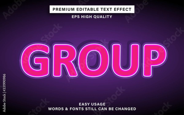 Obraz group text effect