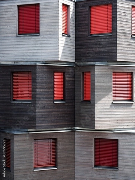 Fototapeta Red Windows